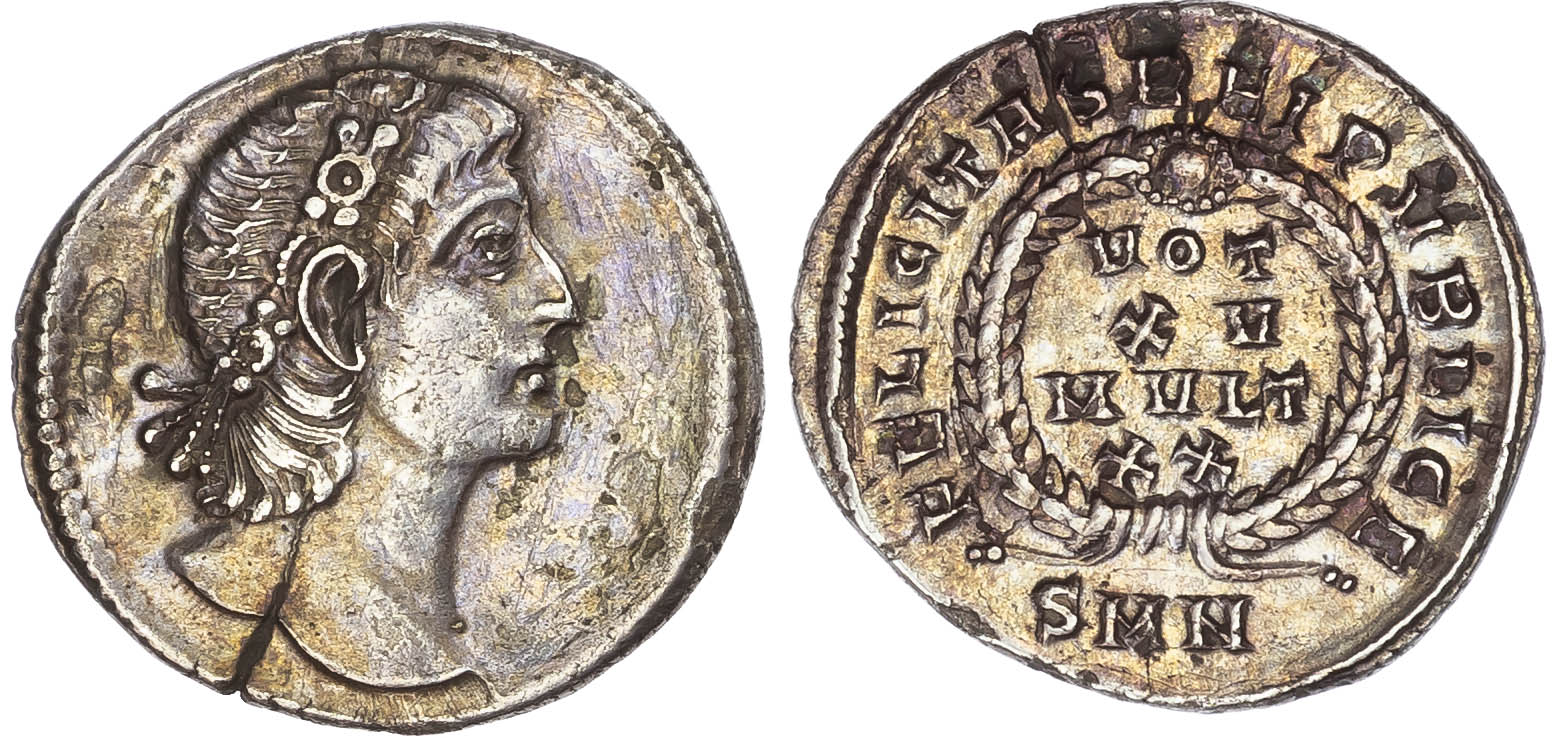 Constantius II (AD 337-361) AR Siliqua, Nicomedia, AD 340-351, 3.19g.