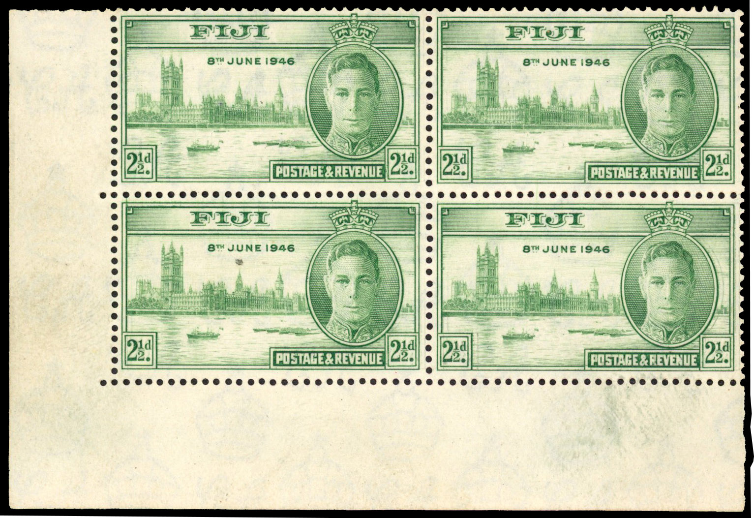 Fiji SG 268a block mint