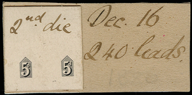 Great Britain 1886 5d "Jubilee" Duty Plate Die Proof (Die I). Very fine duty plate proof cut to stamp size and mou…