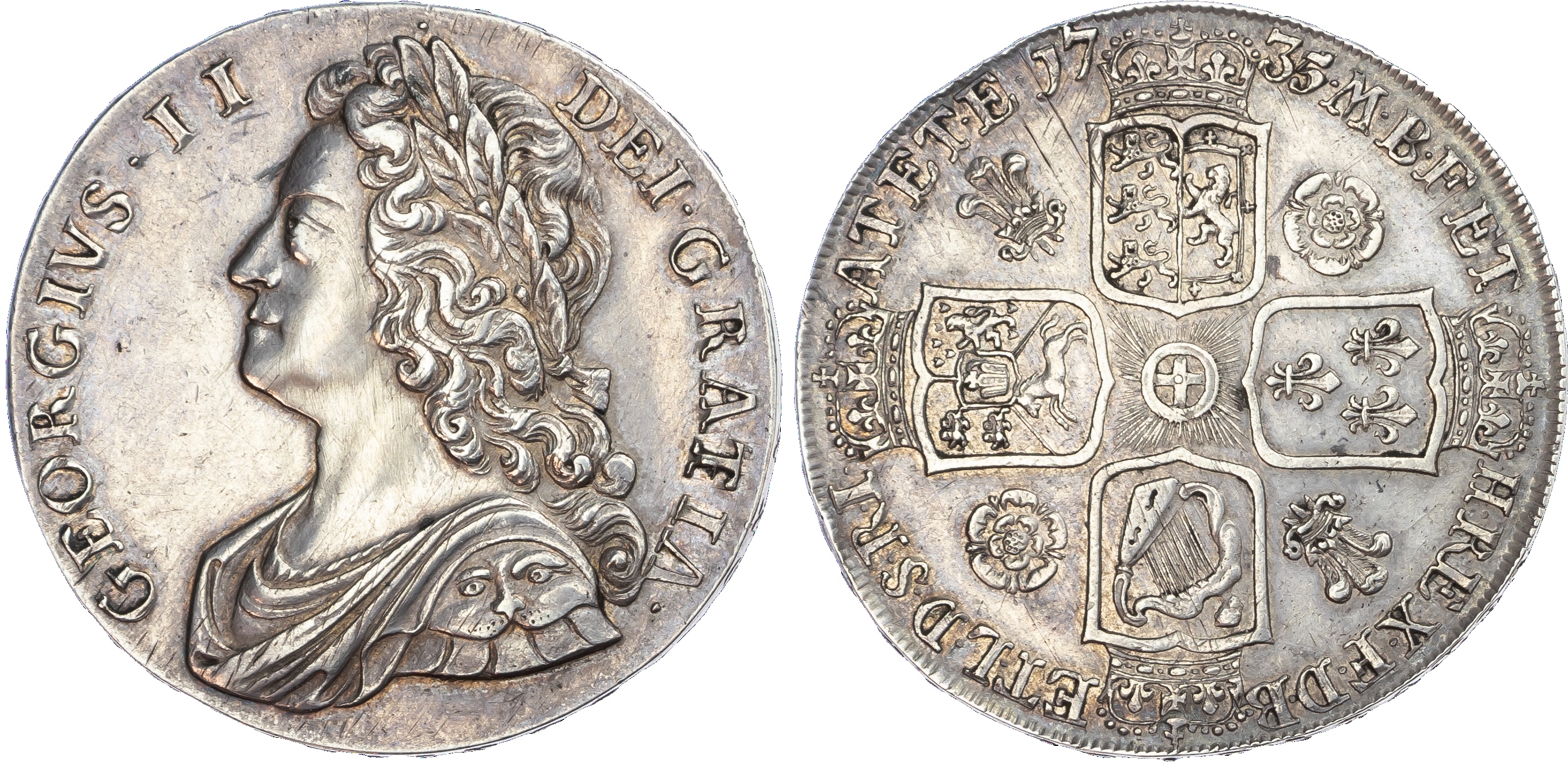 George II (1727‑60), Crown, 1735, OCTAVO.