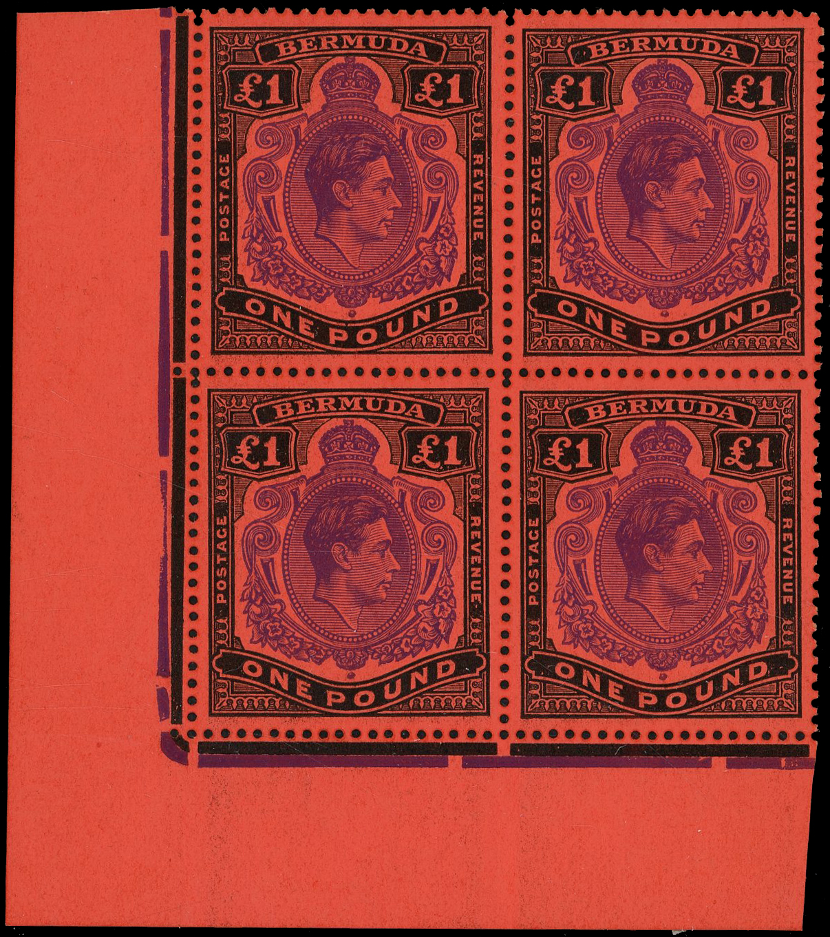 Bermuda SG 121e block mint