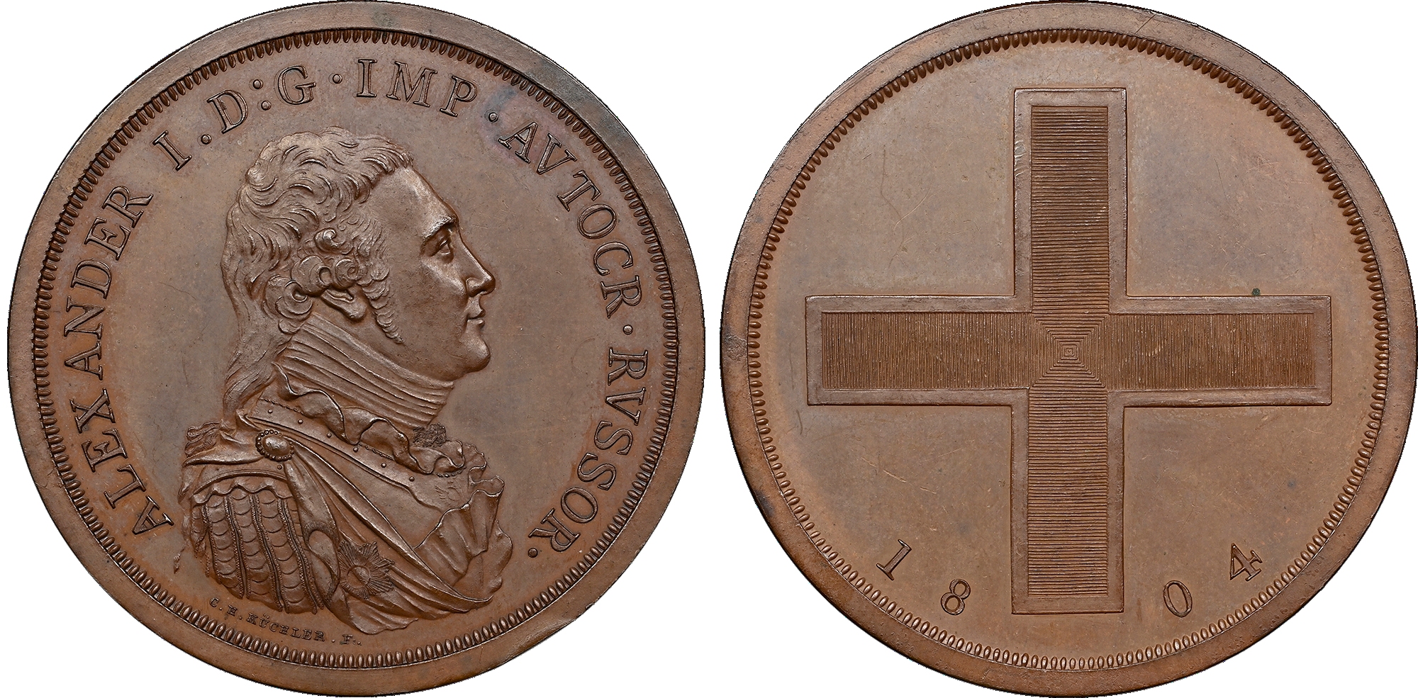 Russia, Aleksandr I (1801‑1825), copper Pattern Rouble, 1804.