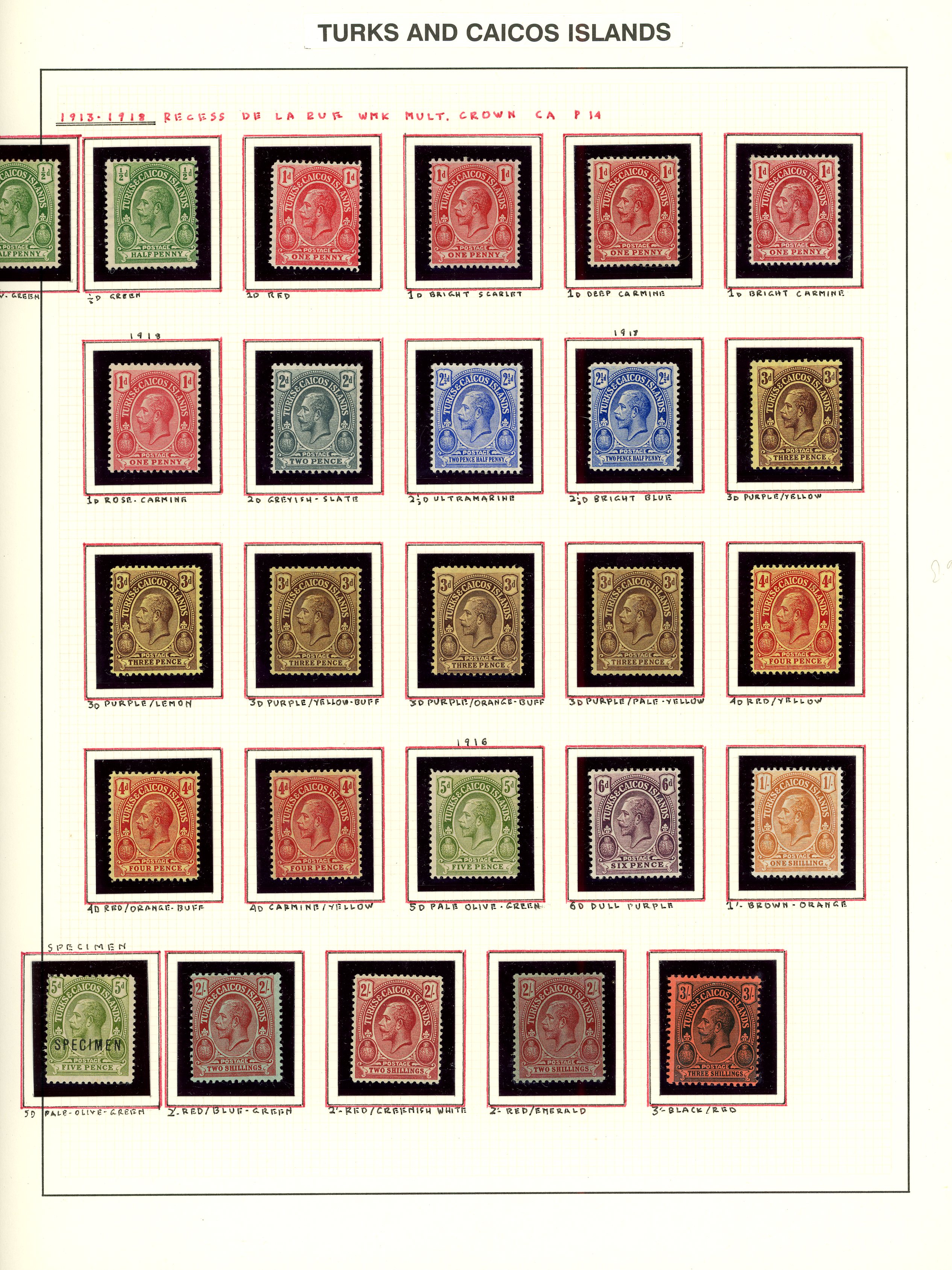 1900-21 mint on two pages, basic stamps...