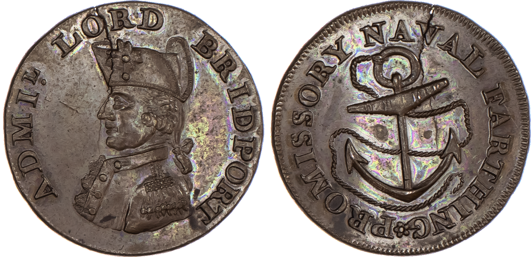 Southampton, Naval Farthing, Uniformed bust...