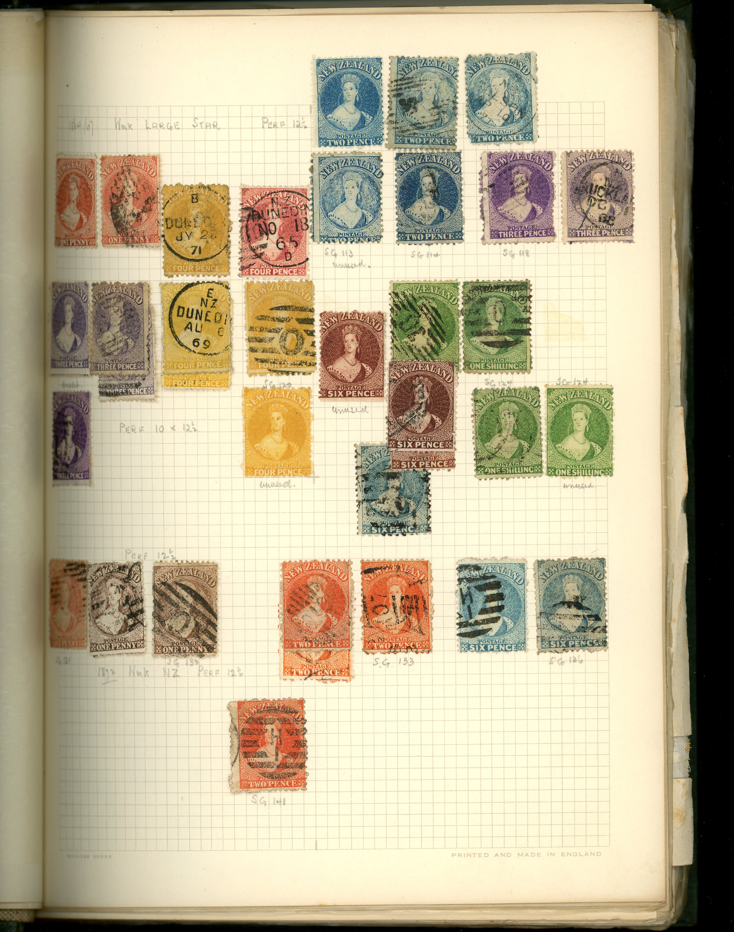 New Zealand 1855-1960s mint and used cold time collection