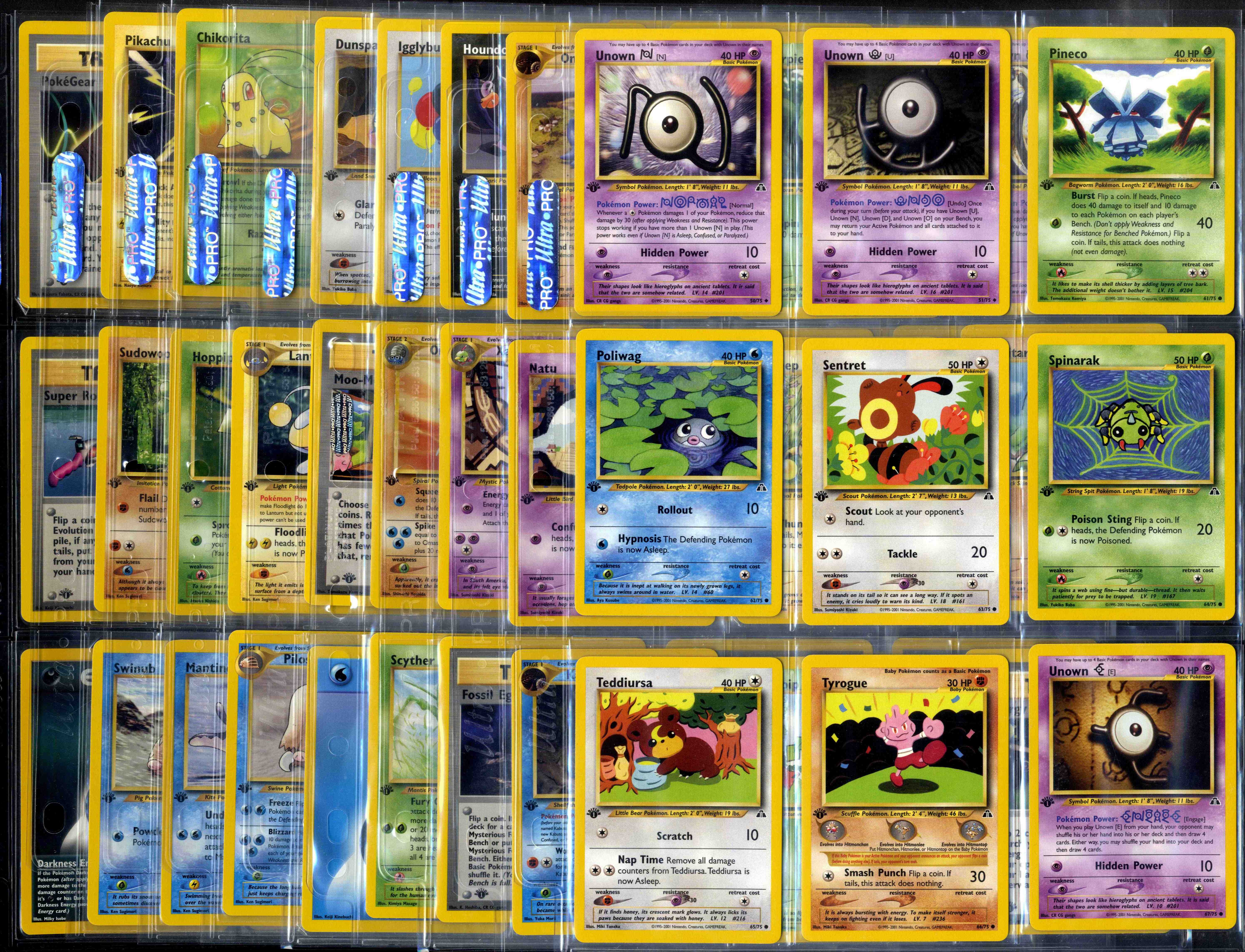 Pokémon TCG - 1st Edition/Unlimited Gym Heros/Challenge/Neo Genesis/Discovery Collection