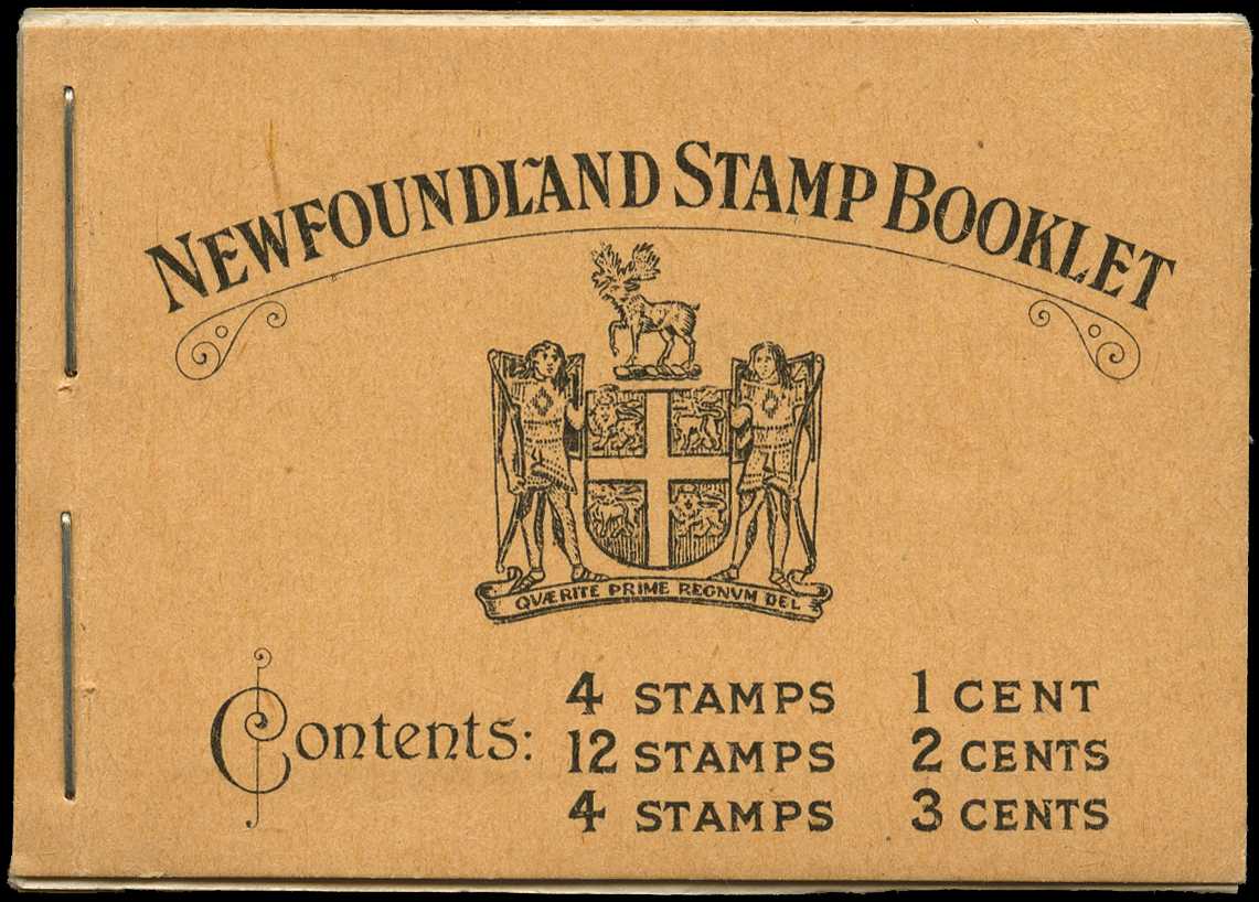 1932 40c booklet, black on buff cover,...