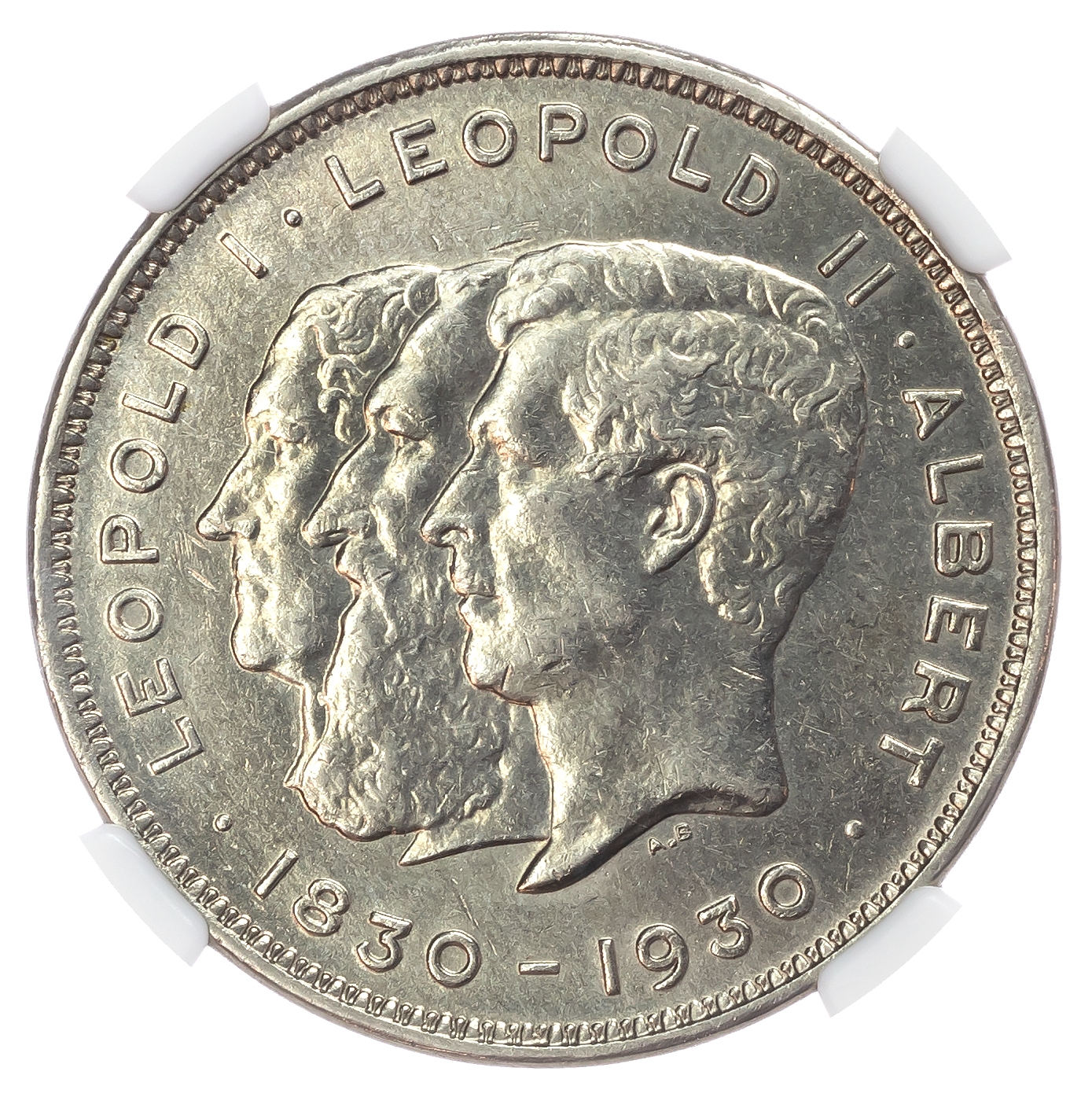 Belgium. Albert I Ni 2 Belga or 10 Francs. 1930. Dutch Text