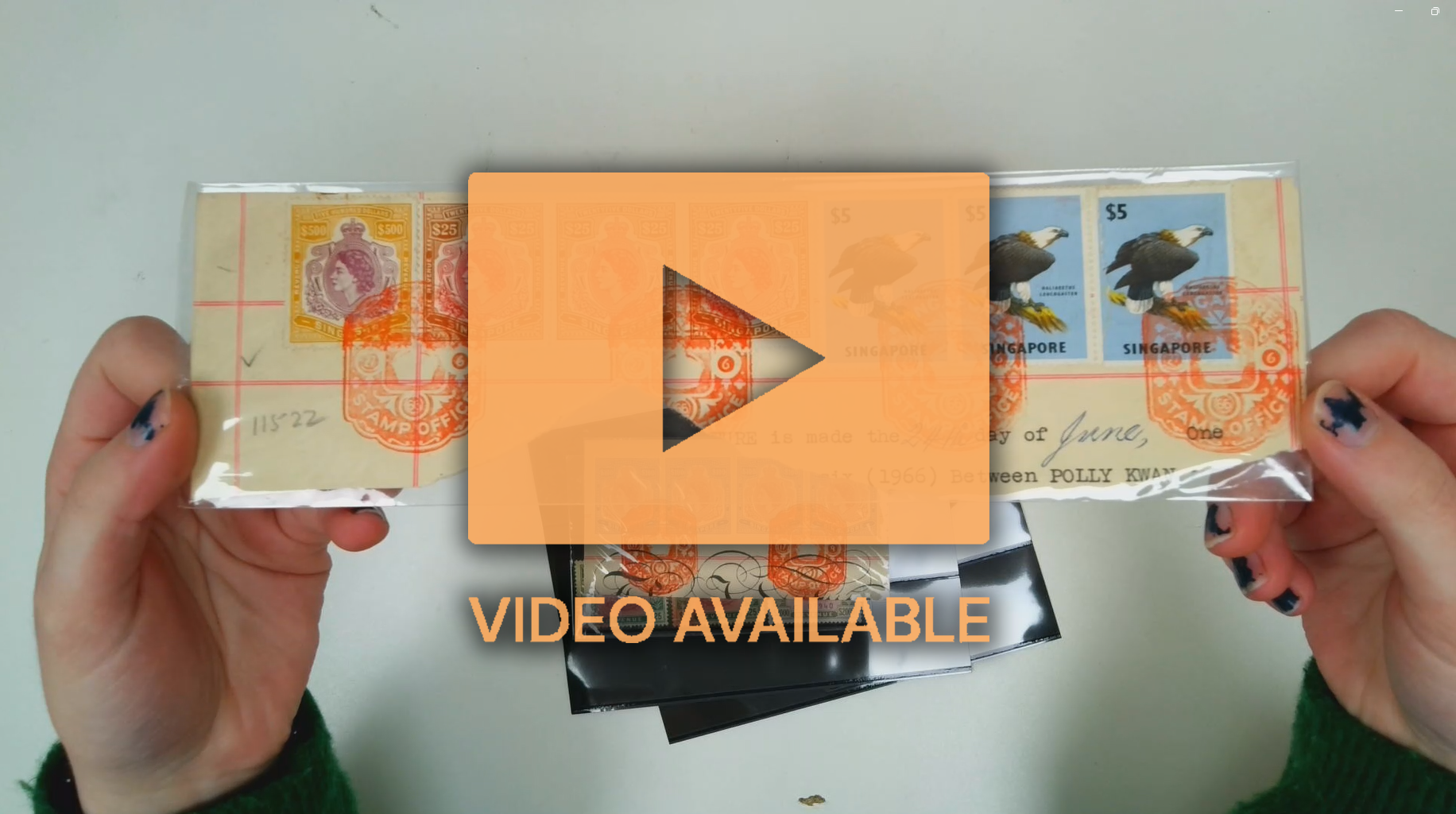 Malaya and Singapore accumulation on stockcards