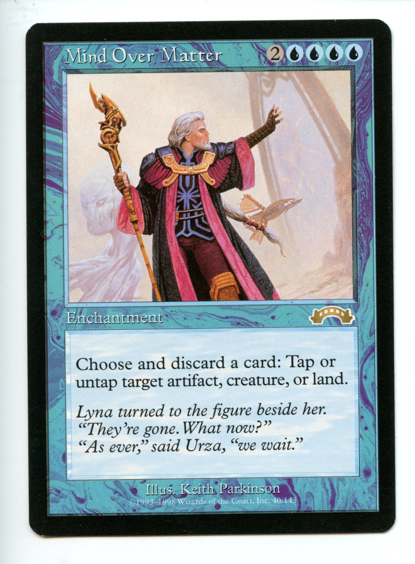 Magic The Gathering - Mind Over Matter - Exodus - Near Mint Condition  