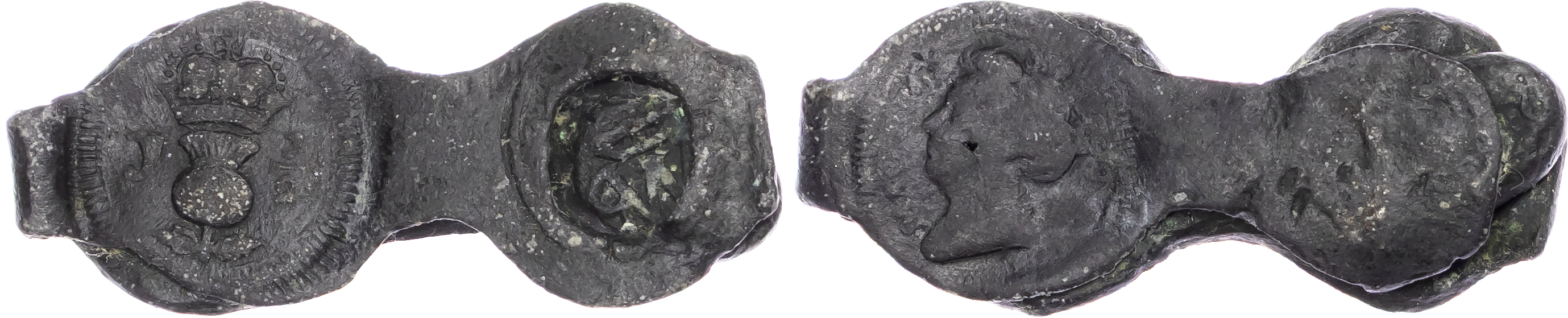 Anne (1702-1714), lead cloth seal