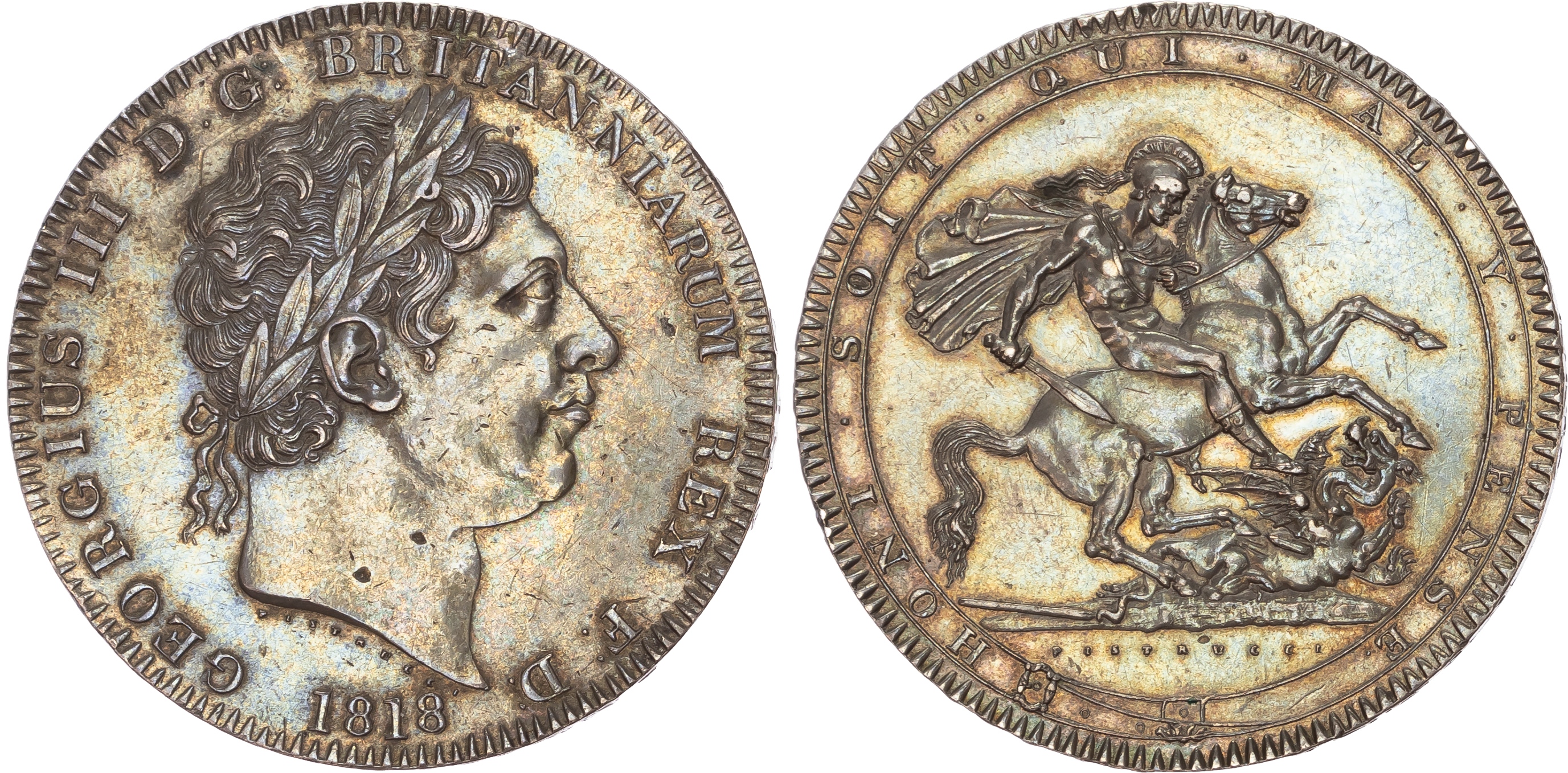George III (1760-1820), Crown, 1818 LVIII