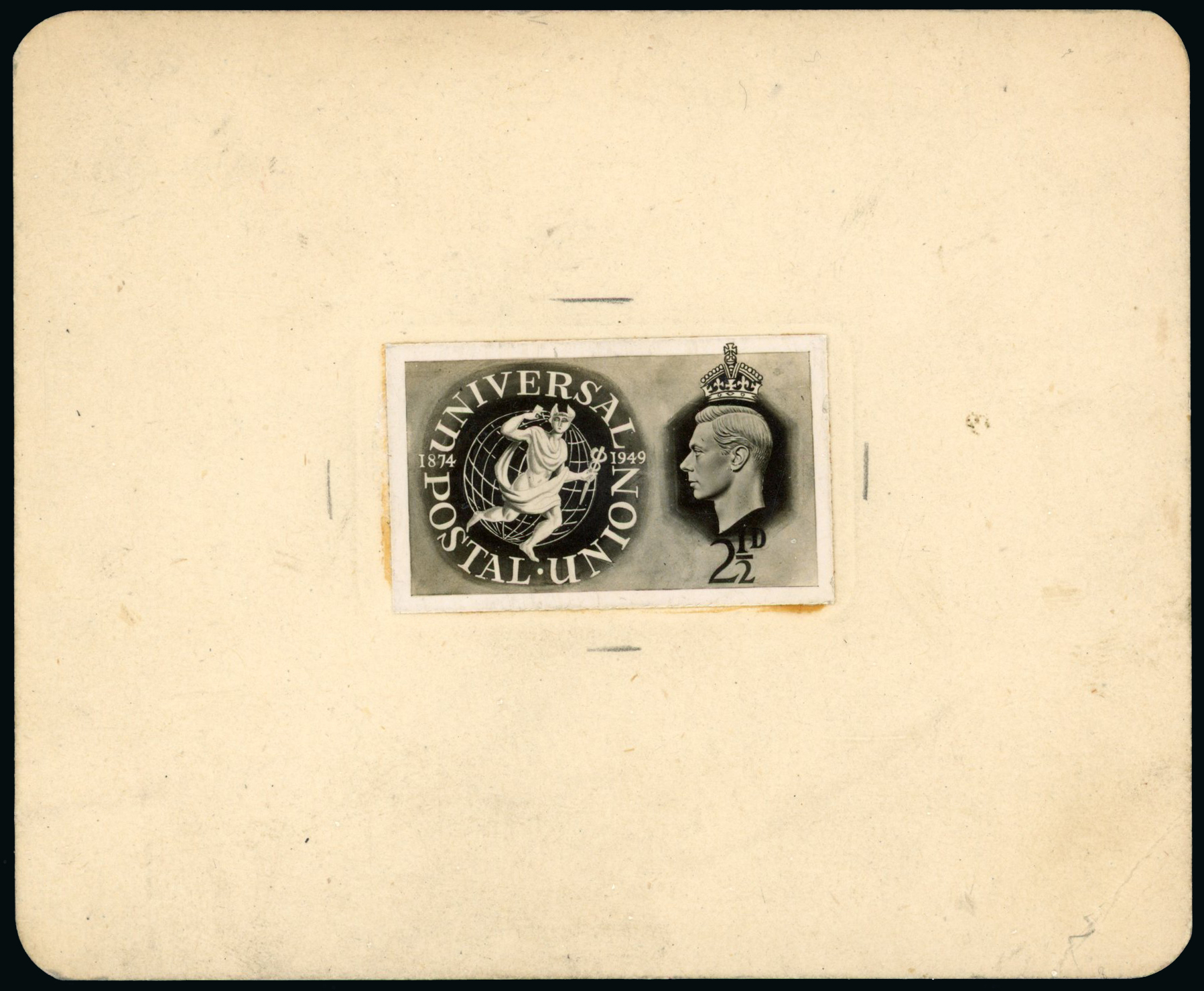 1949 2½d UPU photographic proof