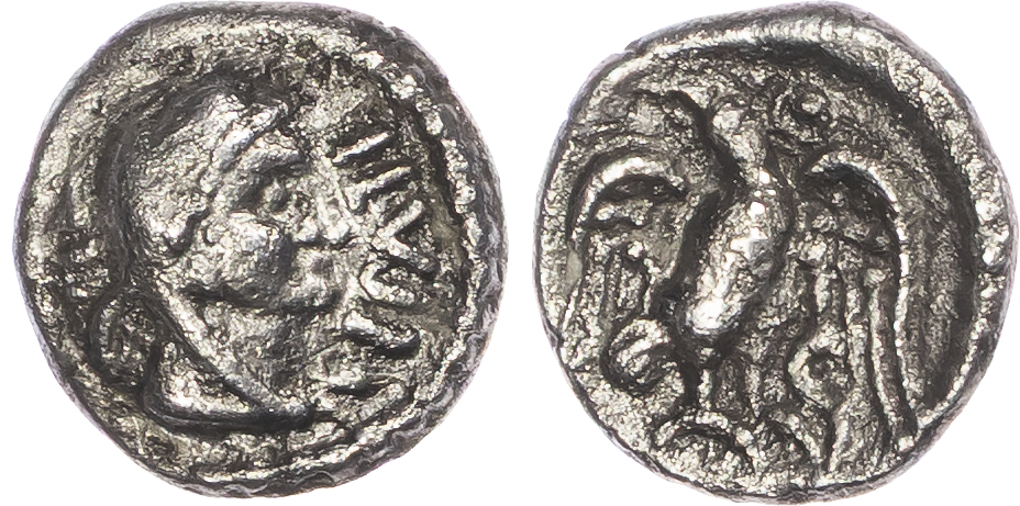 Atrebates and Regini, Epaticcus (c. AD 20-40) AR Unit, ‘Eagle’ type, 1.18g.