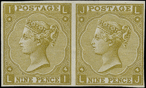 GB 1865  SG98 Pl.4 Plate Proof Unused o.g. (PJ)