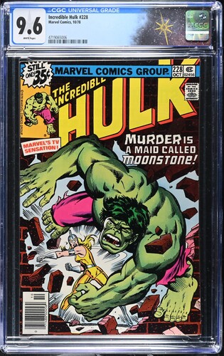 Incredible Hulk #228 CGC 9.6 "Bad Moon on the Rise" 1st Appearance of Moonstone Karla Sofen (Marvel Comics, 1978) White Pages