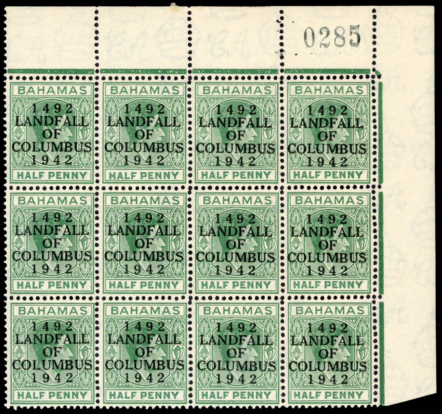 Bahamas SG 162c block mint