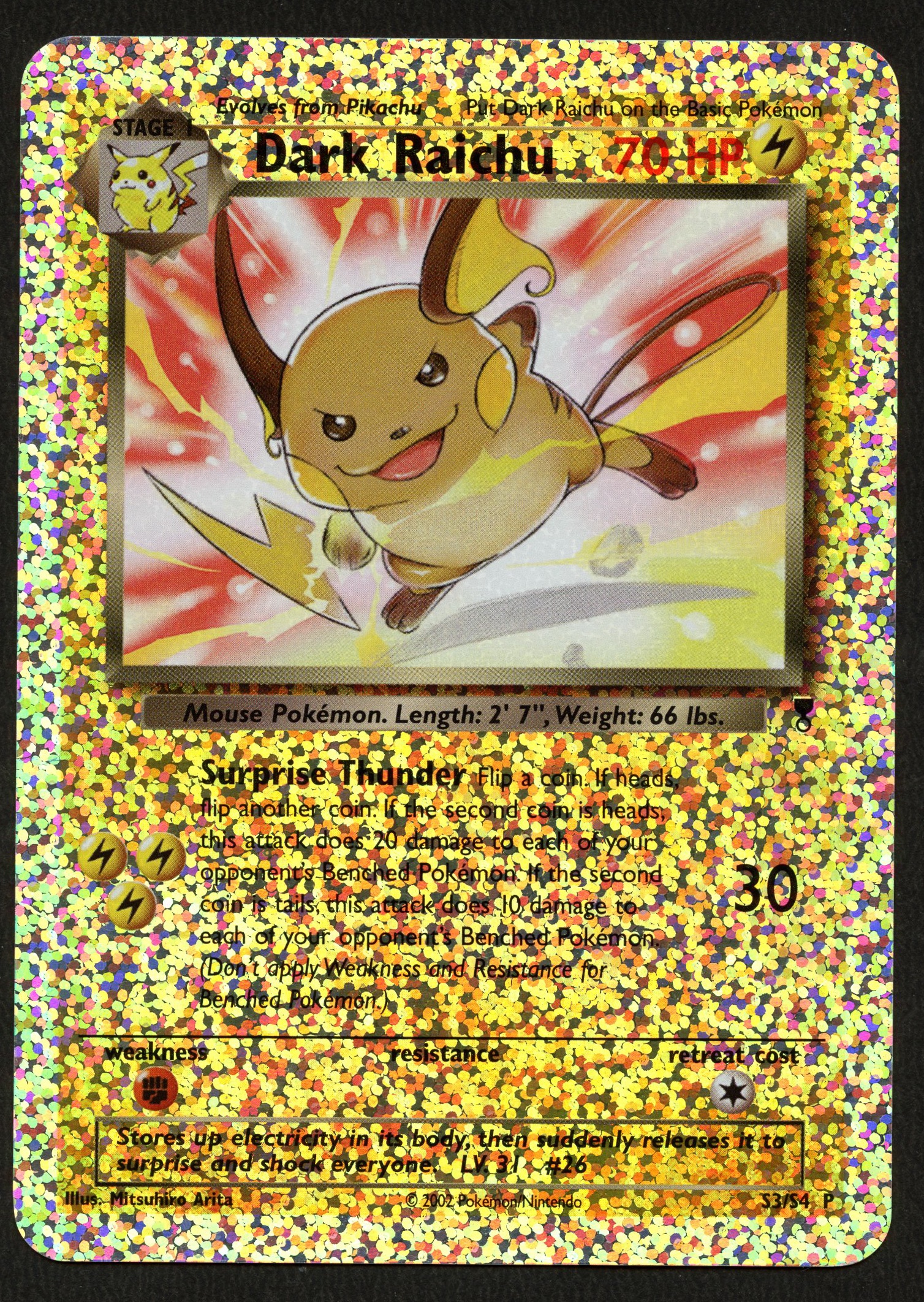 Dark Raichu - Legendary Collection Boxtopper - LP