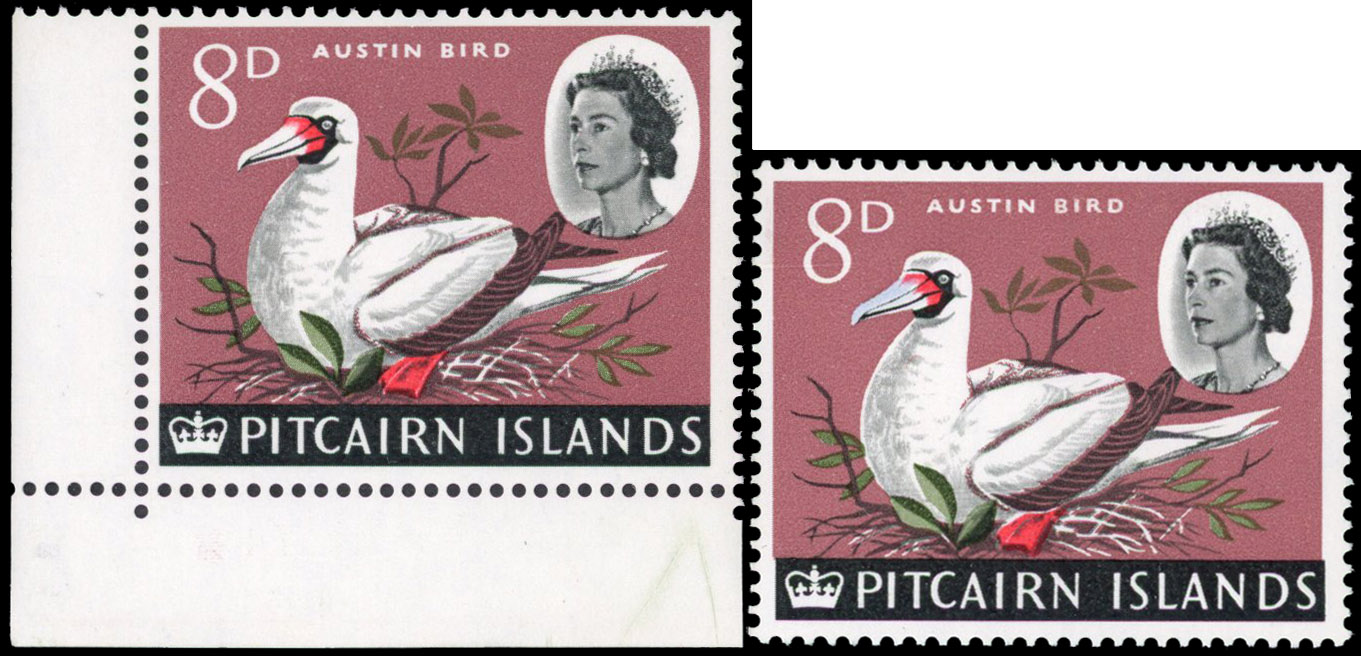 Pitcairn Islands SG 42a pale blue omitted u/m
