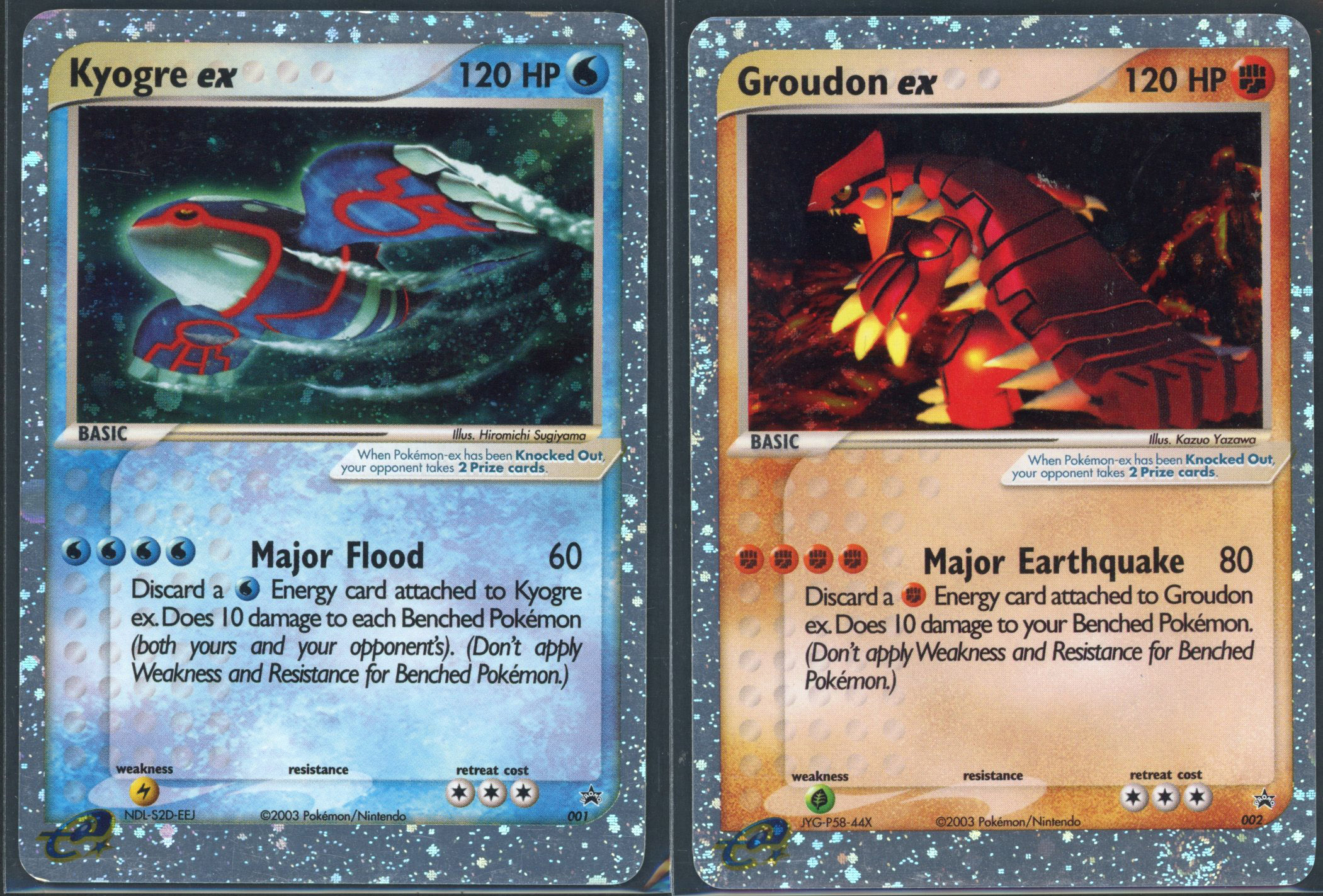 Kyogre ex / Groudon ex Promo Bundle - Ungraded