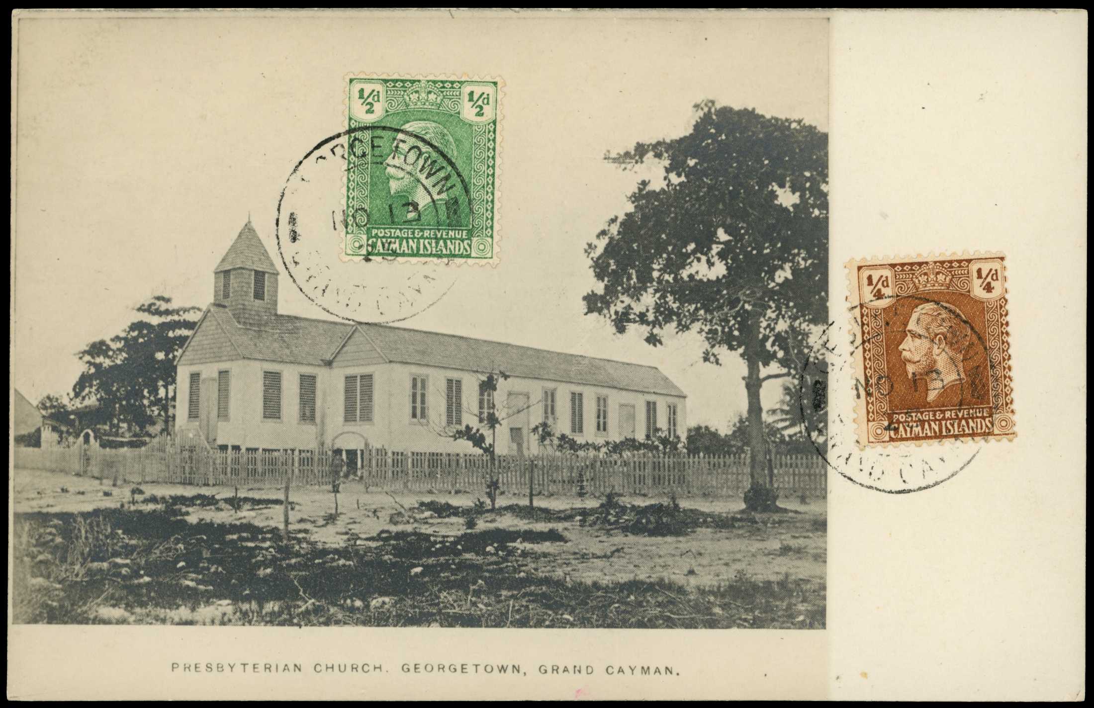 1908-25 Group of three used cards all...