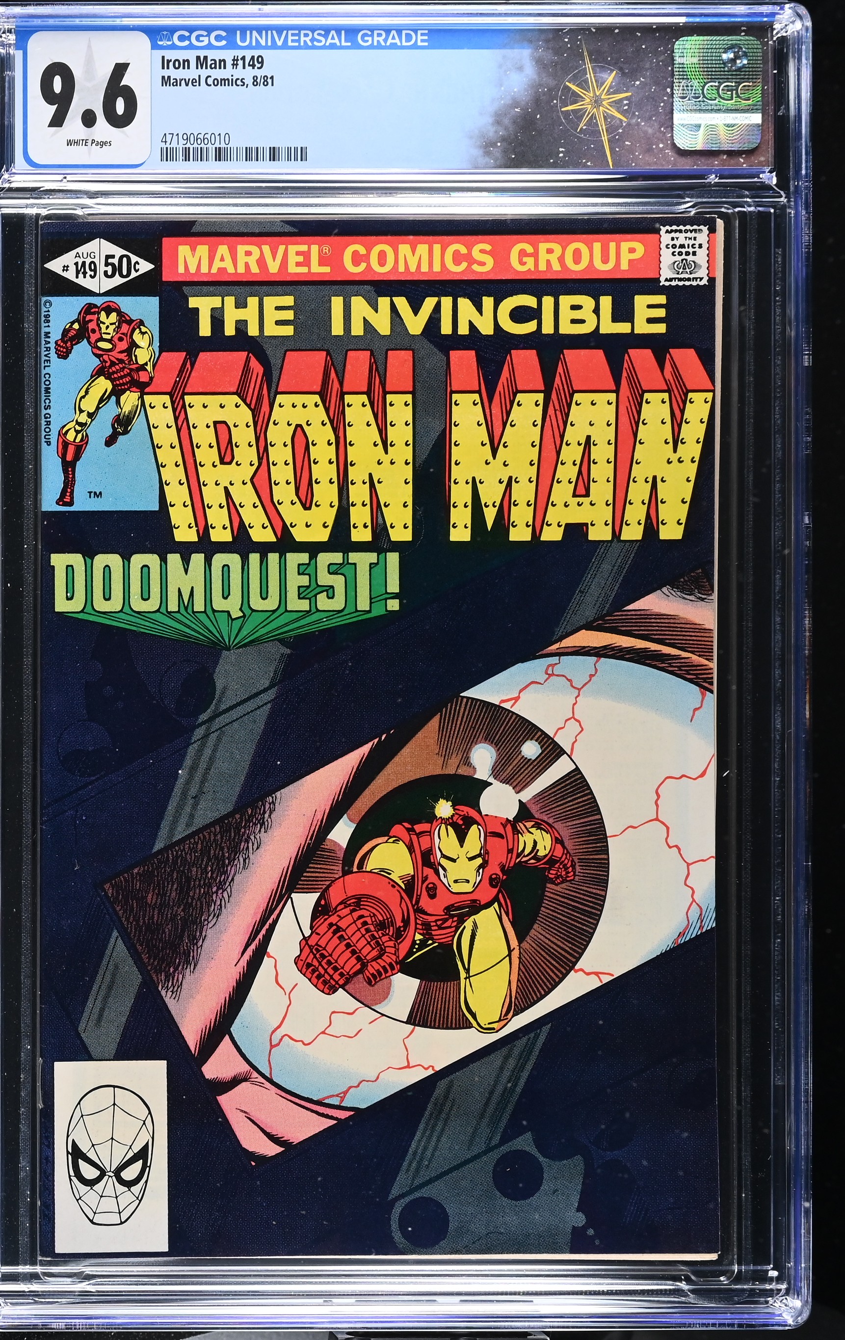 Iron Man #149 CGC 9.6 "Doomquest" John Romita Jr. and Bob Layton Cover (Marvel Comics, 1981) White Pages