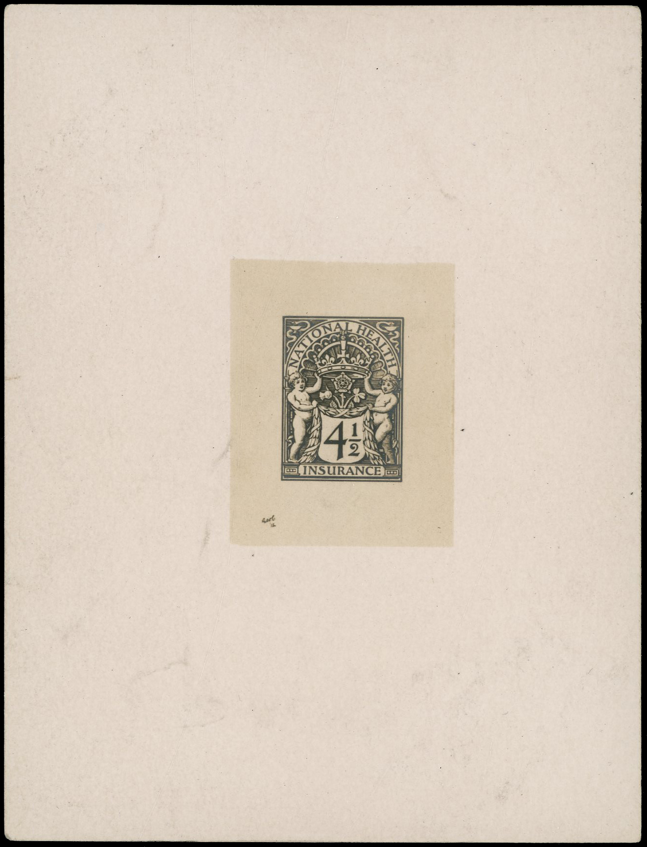 1911 Bromide Essay for 4½d National Health Insurance Stamp 