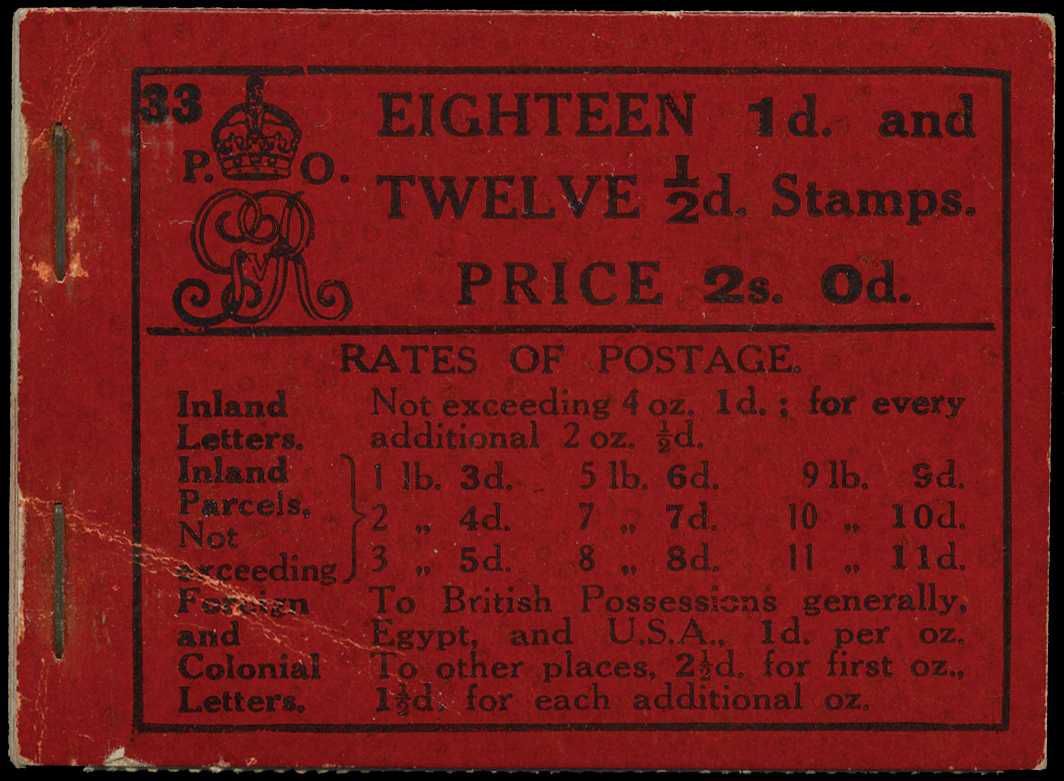 1913 (Apr) 2s.0d. booklet (Edition No....