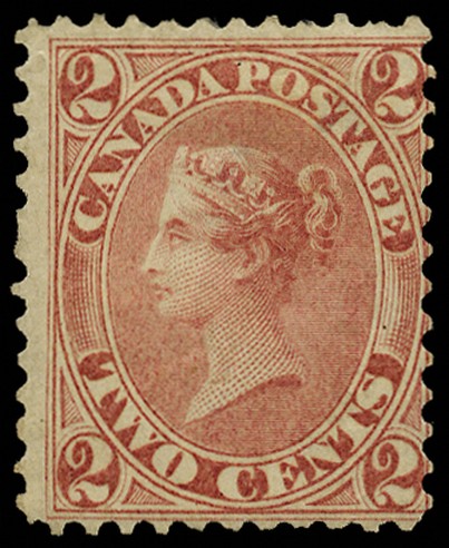1864 2c rose-red (SG 44), typical centring,...