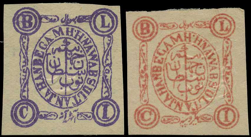 1902 8a lilac and 1r rose type 19,...