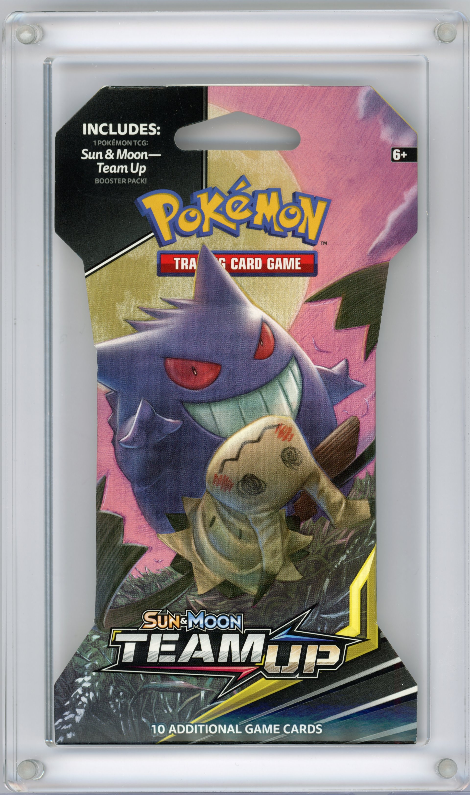 Sun & Moon Team Up Sealed Single Pack Blister (Gengar/Mimikyu Artwork)