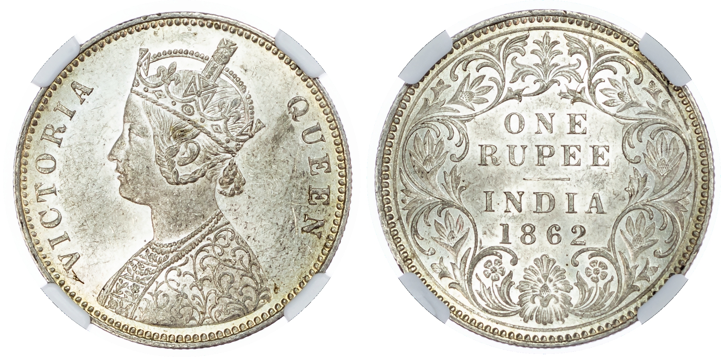 India, EIC, Victoria (1837-1901), silver Rupee, 1862