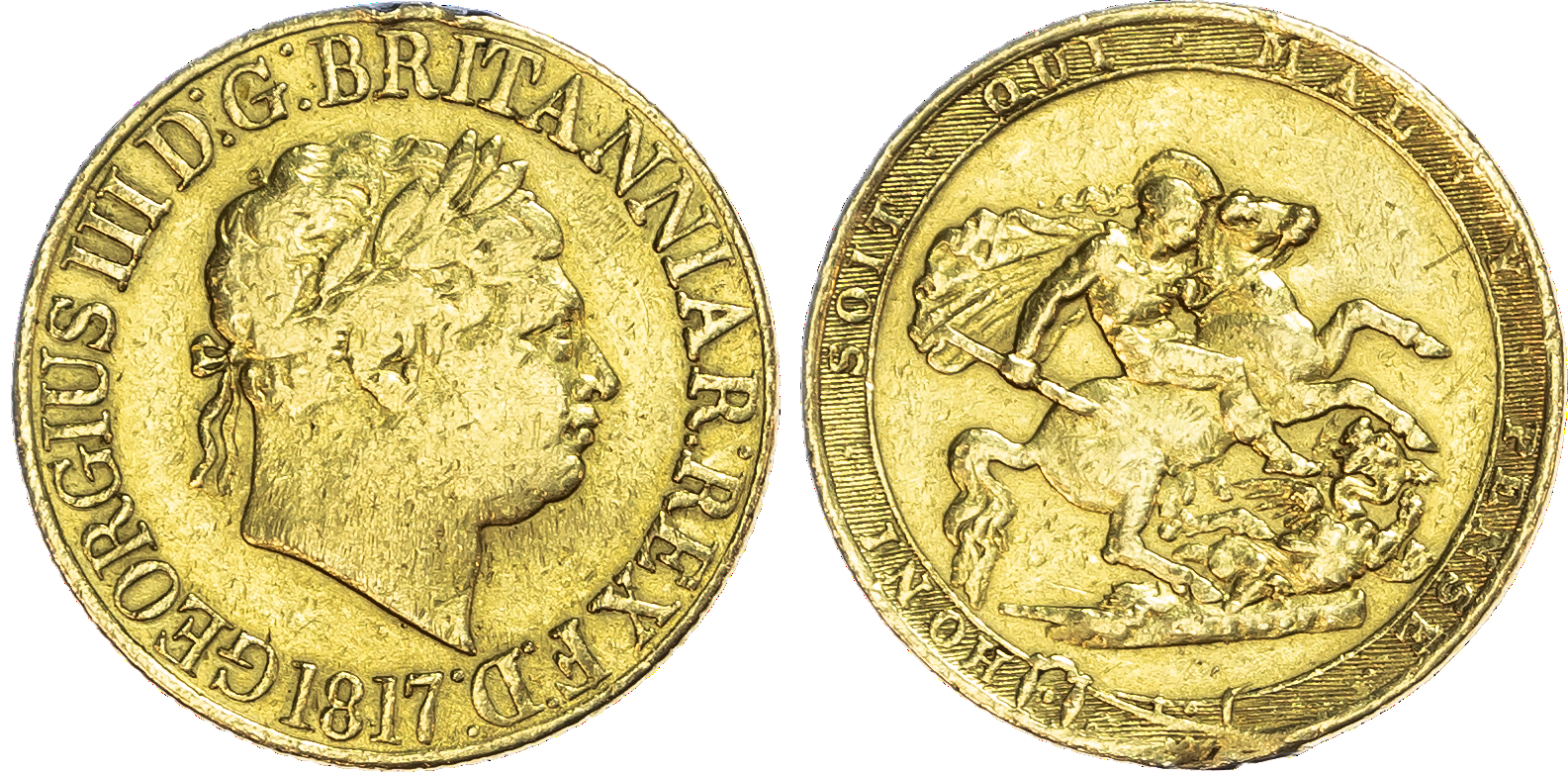 George III (1760-1820), Sovereign, 1817.