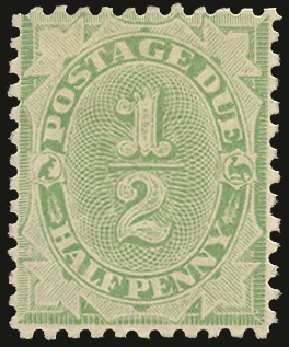 Postage Due. 1902-04 ½d emerald-green, type D3, perf...
