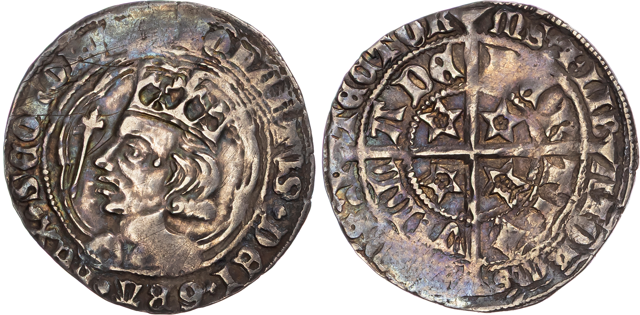 Scotland, Robert II (1371-1390), AR Groat, Perth mint.