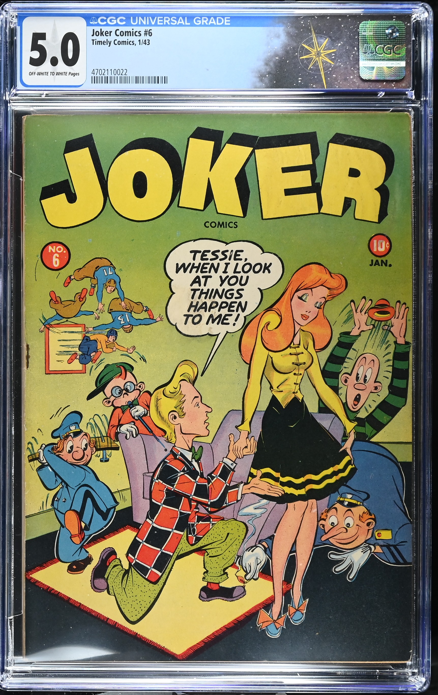†Joker Comics #6 (Timely Comics, 1943) CGC 5.0