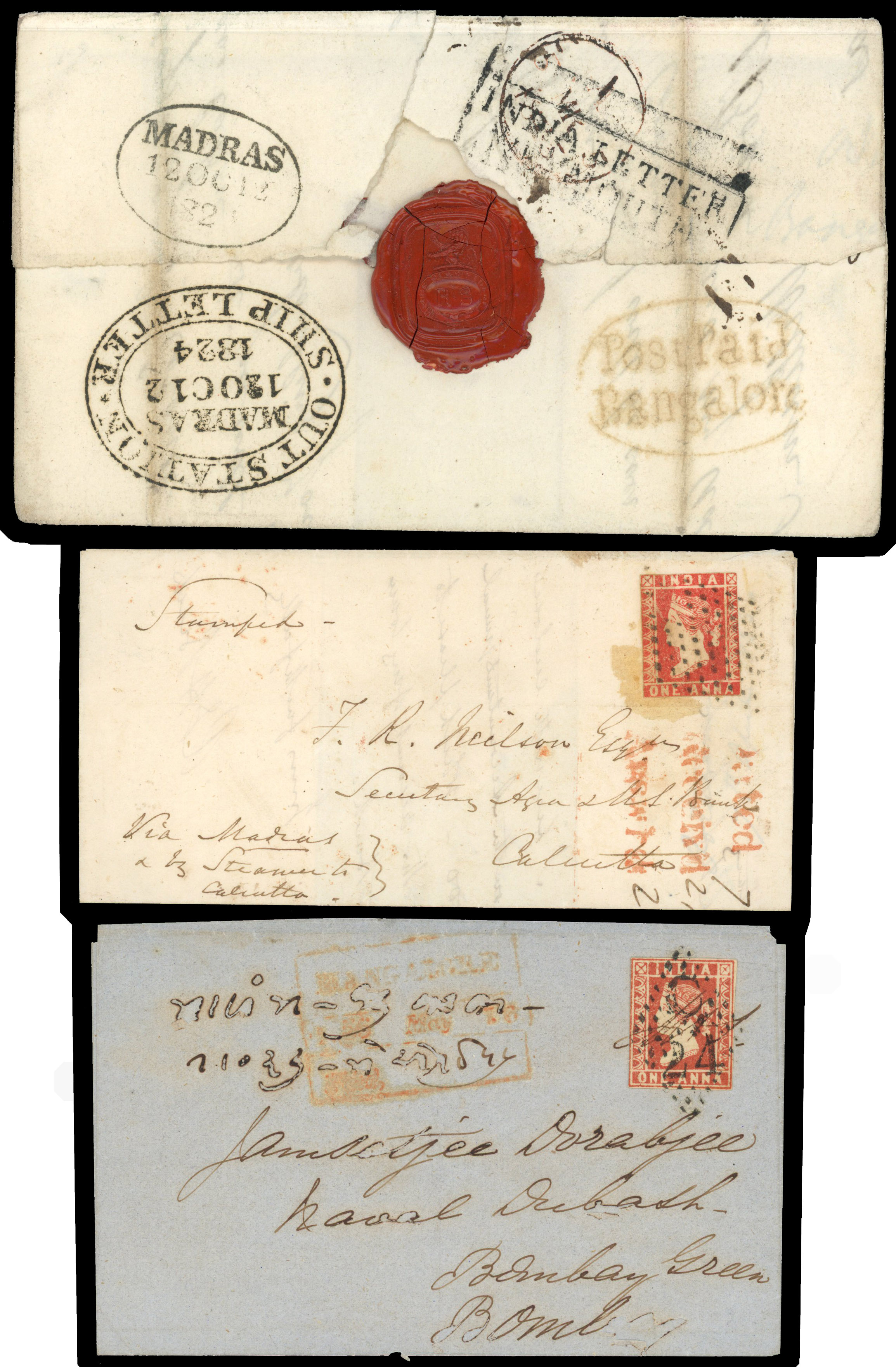 India postal history collection