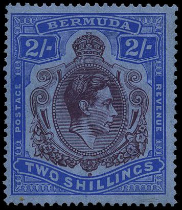1940 2/- deep reddish purple and blue...