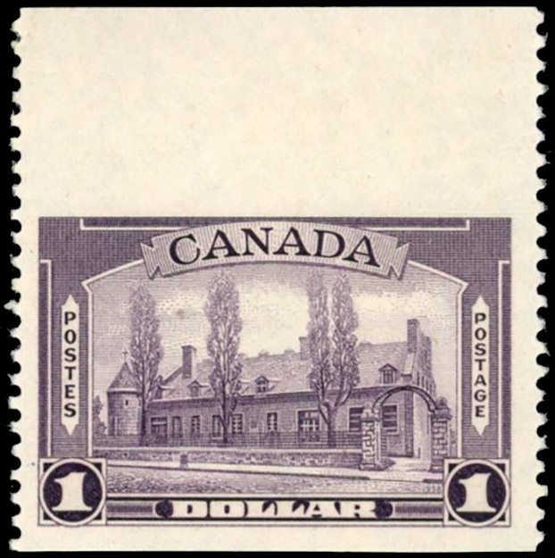 Canada SG 367 $1 imperf horizontally mint