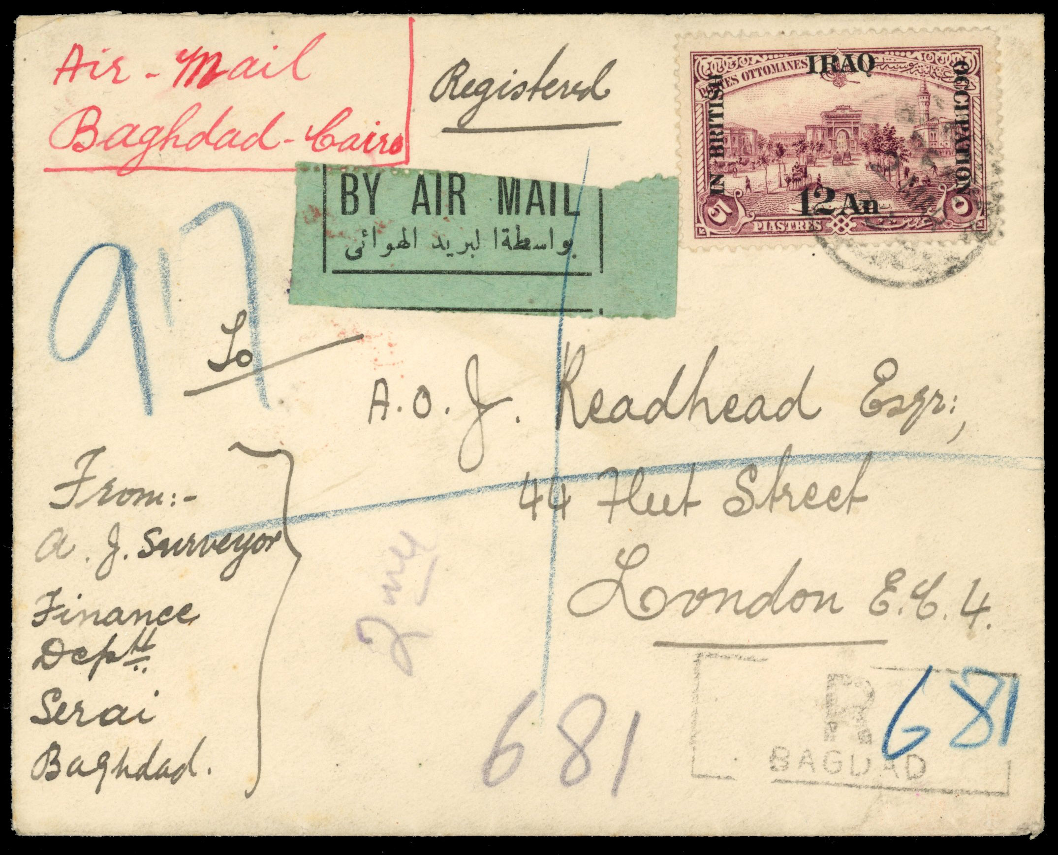 Middle East stamps and postal history accumulation