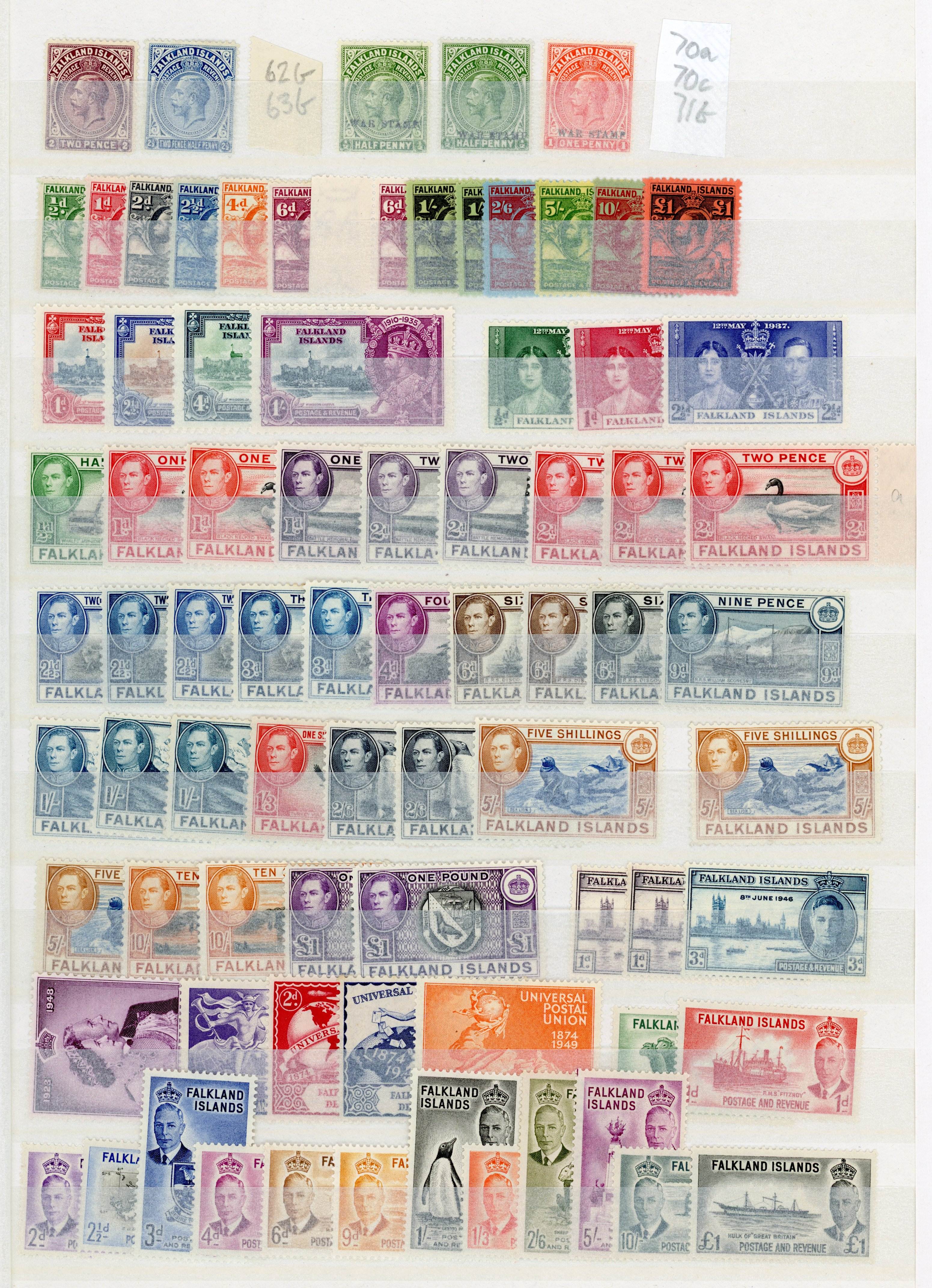 Falkland Islands and Dependencies collection mint