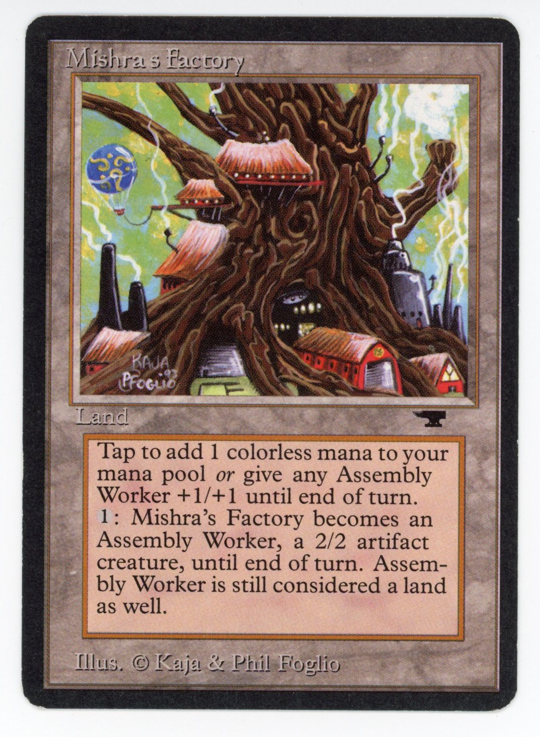 Magic The: Gathering  - Mishra's Factory  - Antiquities  - Moderately Played