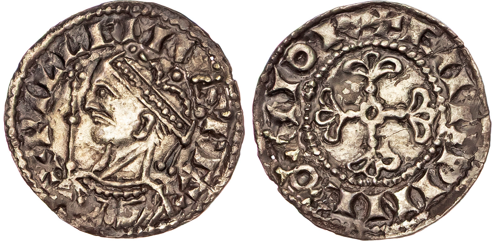 William I (1066-1087), AR Penny, Profile left type, Norwich mint, Eadwine as moneyer. 