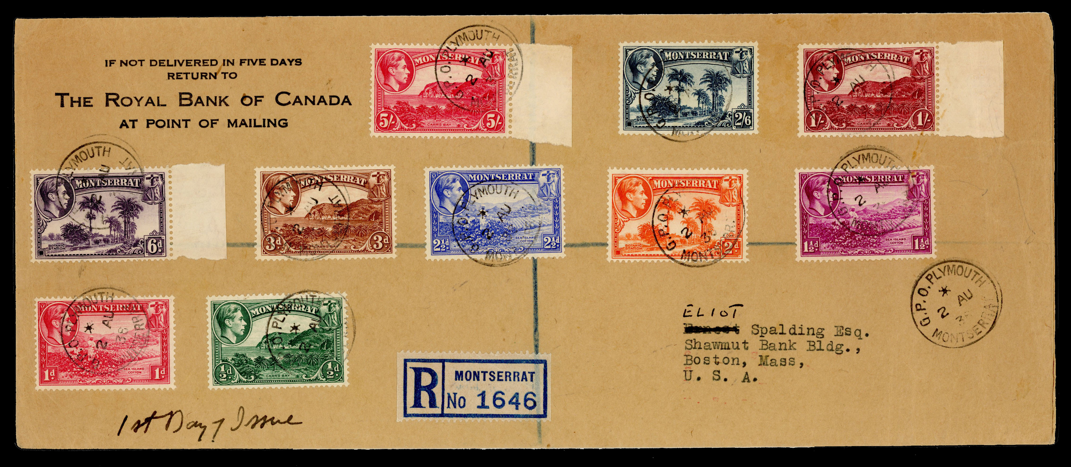 Montserrat KG VI covers