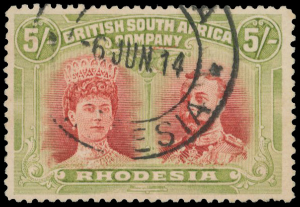 5s deep rose-red and yellow-green RSC E, position 2 Gash in Ear used