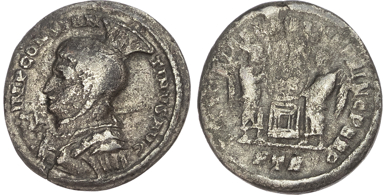 Constantine I (AD 307-337) BI Pseudo-Argenteus, Trier, AD 318-319, 2.57g.
