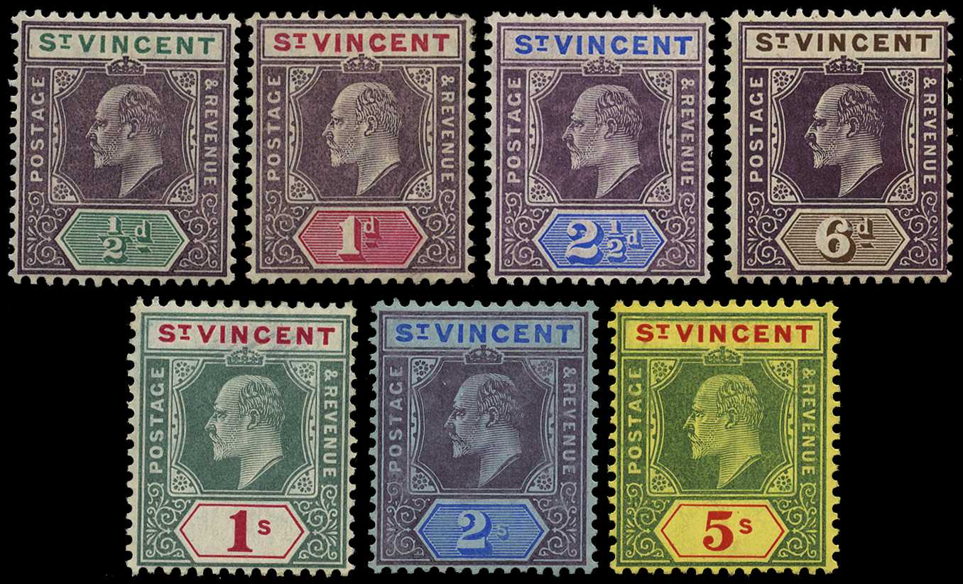 1904-11 set to 5/- o.g., fine, although the...
