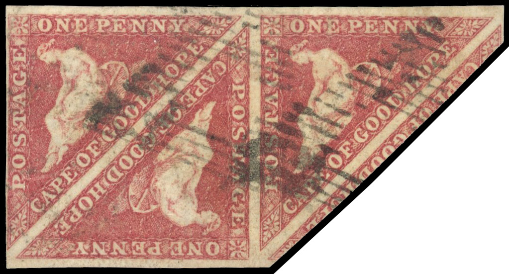 Cape of Good Hope SG 5b used strip of 3 