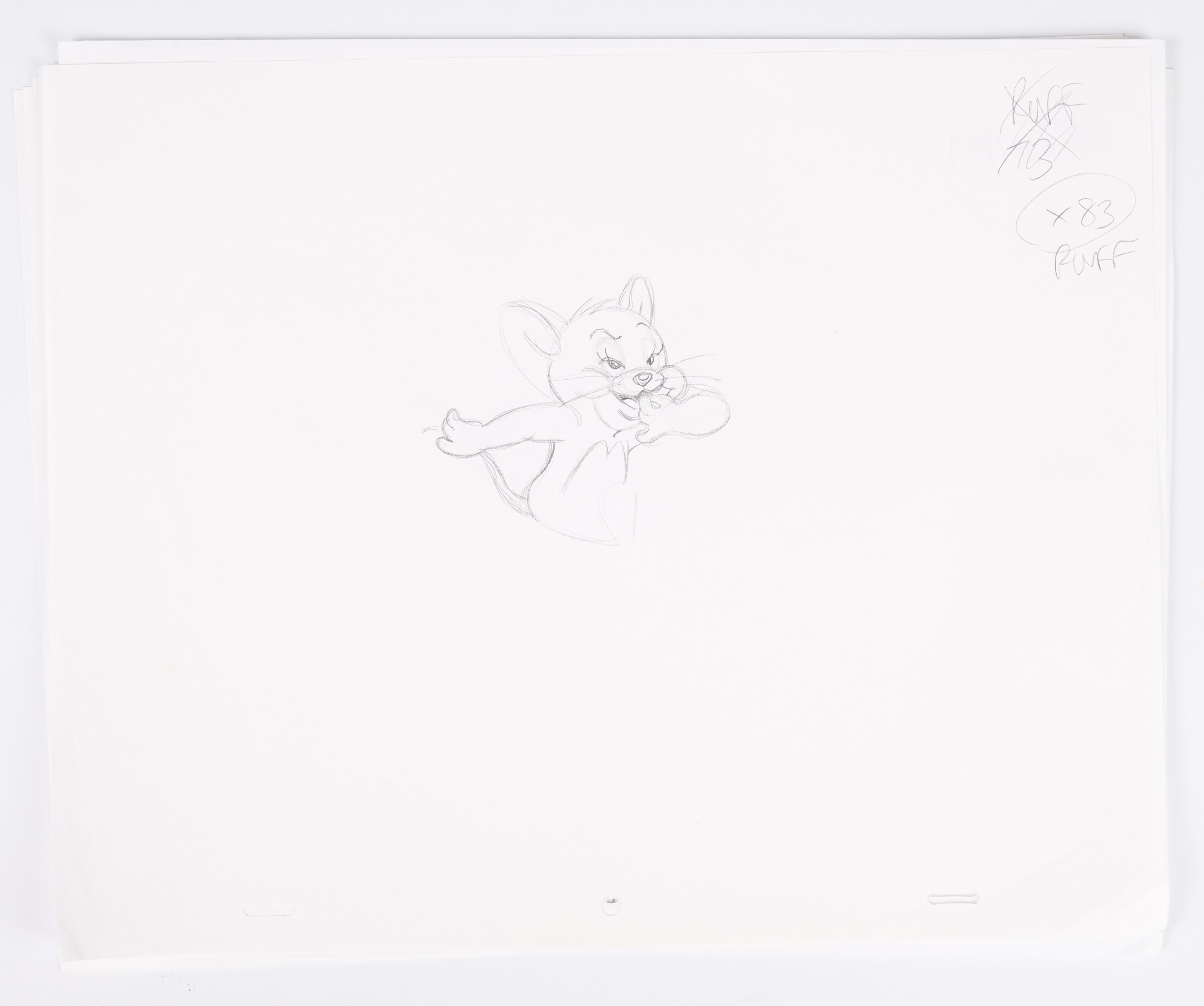 Tom And Jerry Animation Drawing For Ford Mondeo Advert (Large Company, 2003) Approx. 100+