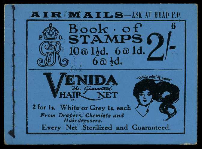 1924 (May) 2/- booklet (#6), good perfs and...